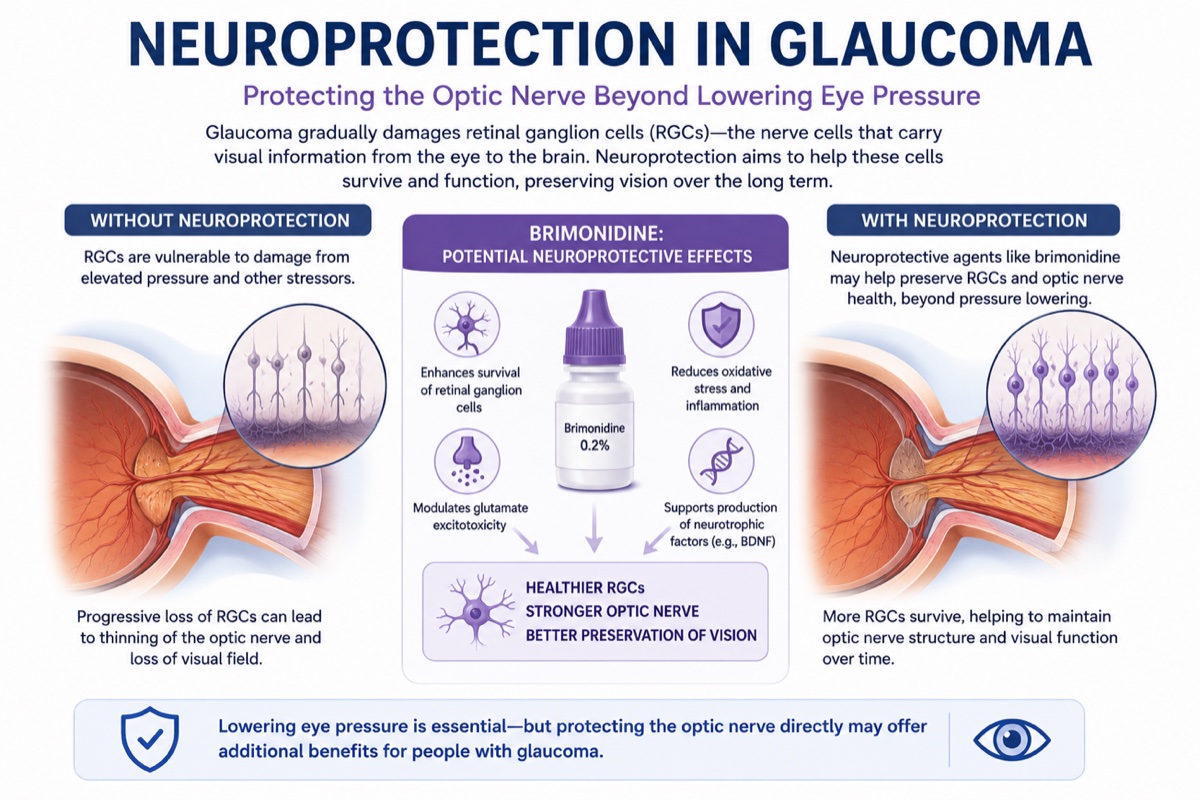 Neuroprotection in glaucoma: how brimonidine may protect the optic nerve beyond lowering eye pressure